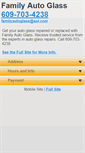 Mobile Screenshot of familyautoglassnj.com